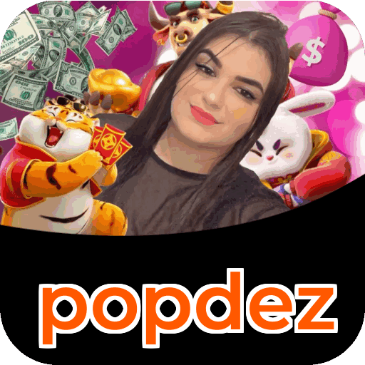 Plataforma popdez mostrando interface moderna, jogos certificados e recursos de segurança licenciados